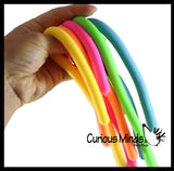 NeeDoh Noodlies 5 Stretchy Noodle Strings Fidget Toy - 13" Long, Not Sticky, Thick, Build Resistance for Strengthening Exercise, Pull, Stretchy, Fiddle Nee Doh