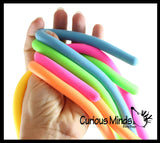 NeeDoh Noodlies 5 Stretchy Noodle Strings Fidget Toy - 13" Long, Not Sticky, Thick, Build Resistance for Strengthening Exercise, Pull, Stretchy, Fiddle Nee Doh