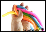 NeeDoh Noodlies 5 Stretchy Noodle Strings Fidget Toy - 13" Long, Not Sticky, Thick, Build Resistance for Strengthening Exercise, Pull, Stretchy, Fiddle Nee Doh
