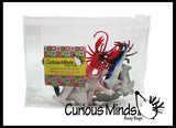 Ocean Sea Life Animal Figurines - Mini Animal Action Figures Replicas - Miniature Ocean, Fish, Aquatic Toy Animal Playset