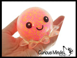 Light Up Octopus - Air and Styrofoam Bead Filled Squeeze Stress Balls  -  Sensory, Stress, Fidget Toy Super Soft