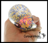 Light Up Octopus - Air and Styrofoam Bead Filled Squeeze Stress Balls  -  Sensory, Stress, Fidget Toy Super Soft