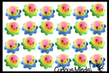 Octopus Rainbow Soft Fluff Doh - Filled Squeeze Stress Balls  -  Sensory, Stress, Fidget Toy Super Soft