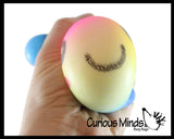Octopus Rainbow Soft Fluff Doh - Filled Squeeze Stress Balls  -  Sensory, Stress, Fidget Toy Super Soft
