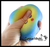 Octopus Rainbow Soft Fluff Doh - Filled Squeeze Stress Balls  -  Sensory, Stress, Fidget Toy Super Soft