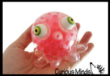 Octopus with Big Eyes Water Bead Gel Filled Squeeze Stress Balls - Sensory, Stress, Fidget Toy