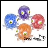 Octopus with Big Eyes Water Bead Gel Filled Squeeze Stress Balls - Sensory, Stress, Fidget Toy