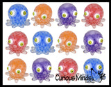 Octopus with Big Eyes Water Bead Gel Filled Squeeze Stress Balls - Sensory, Stress, Fidget Toy