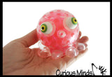 Octopus with Big Eyes Water Bead Gel Filled Squeeze Stress Balls - Sensory, Stress, Fidget Toy