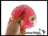 Octopus with Big Eyes Water Bead Gel Filled Squeeze Stress Balls - Sensory, Stress, Fidget Toy