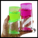 Slime Ooze Liquid Dripping Goo Timer - Calm Down Jar - Soothing and Calming Motion - Liquid Timer Sensory Office Desk Toy - Visual Stimulation