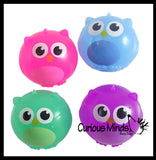 LAST CHANCE - LIMITED STOCK - Cute Owl Splat Ball -  Water Filled Splat Stress Ball - Throw to Make it Splat and Watch it Come Back
