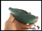 Large Pea Pod Squishy Fidget - Hide and Seek Pop Out -  Water Gel Filled Squeeze Stress Ball  -  Sensory, Stress, Fidget Toy