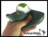 Large Pea Pod Squishy Fidget - Hide and Seek Pop Out -  Water Gel Filled Squeeze Stress Ball  -  Sensory, Stress, Fidget Toy