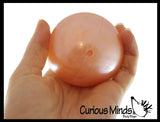 Pearl Swirl Water Filled Stress Toy - Squishy Sensory Fidget Ball - Mesmerizing Swirling Liquid
