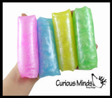 Pearl Swirl Water Filled Tube Snake Stress Toy - Squishy Wiggler Sensory Fidget Ball - Trick Snake