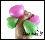 Pearl Swirl Water Filled Tube Snake Stress Toy - Squishy Wiggler Sensory Fidget Ball - Trick Snake