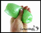 Pearl Swirl Water Filled Tube Snake Stress Toy - Squishy Wiggler Sensory Fidget Ball - Trick Snake