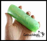 Pearl Swirl Water Filled Tube Snake Stress Toy - Squishy Wiggler Sensory Fidget Ball - Trick Snake