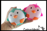 Penguin Bubble Pop Ball -  Cute Winter Animal Bubble Poppers on Ball Squeeze to Pop - Silicone Push Poke Bubble Wrap Fidget Toy - Press Bubbles to Pop - Bubble Popper Sensory Stress Toy