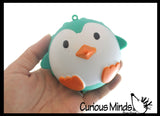 Penguin Bubble Pop Ball -  Cute Winter Animal Bubble Poppers on Ball Squeeze to Pop - Silicone Push Poke Bubble Wrap Fidget Toy - Press Bubbles to Pop - Bubble Popper Sensory Stress Toy