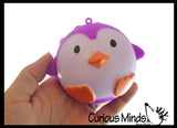 Penguin Bubble Pop Ball -  Cute Winter Animal Bubble Poppers on Ball Squeeze to Pop - Silicone Push Poke Bubble Wrap Fidget Toy - Press Bubbles to Pop - Bubble Popper Sensory Stress Toy