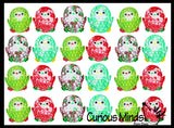 Cute Holiday Penguin Festive Bubble Popper Fidget Toy - Fun Party Favor Toy - Christmas Winter