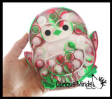 Cute Holiday Penguin Festive Bubble Popper Fidget Toy - Fun Party Favor Toy - Christmas Winter