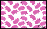 Pig Mini Erasers - Farm Novelty and Functional Adorable Eraser Novelty Treasure Prize, School Classroom Supply, Math Counters - Sorting - Party Favor 144 (12 Dozen)