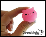 Pig Pen - Pigs in Mud Slime - 2 Piggy Mochi and Brown Mudd Putty - Adorable Pig Lover Gift