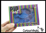 Colored Pin Art Classic Fun Toy - 3D Clone Sculpture Impression Toy - Classic 80's Desk Fidget Toy