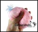 Cute Pineapple Soft Fluff- Filled Squeeze Stress Balls  -  Sensory, Stress, Fidget Toy Super Soft Fruit