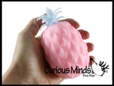 Cute Pineapple Soft Fluff- Filled Squeeze Stress Balls  -  Sensory, Stress, Fidget Toy Super Soft Fruit