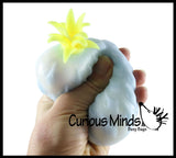 Cute Pineapple Soft Fluff- Filled Squeeze Stress Balls  -  Sensory, Stress, Fidget Toy Super Soft Fruit