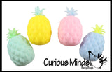 Cute Pineapple Soft Fluff- Filled Squeeze Stress Balls  -  Sensory, Stress, Fidget Toy Super Soft Fruit