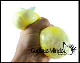 Cute Pineapple Soft Fluff- Filled Squeeze Stress Balls  -  Sensory, Stress, Fidget Toy Super Soft Fruit