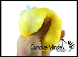 Cute Pineapple Soft Fluff- Filled Squeeze Stress Balls  -  Sensory, Stress, Fidget Toy Super Soft Fruit
