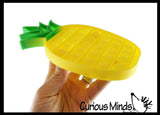 Pineapple Fruit Theme Bubble Pop Fidget Toy - Silicone Push Poke Bubble Wrap Fidget Toy - Press Bubbles to Pop the Bubbles Down Then Flip it over and Do it Again - Bubble Popper Sensory Stress Toy Pinapple