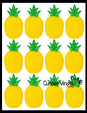 Pineapple Fruit Theme Bubble Pop Fidget Toy - Silicone Push Poke Bubble Wrap Fidget Toy - Press Bubbles to Pop the Bubbles Down Then Flip it over and Do it Again - Bubble Popper Sensory Stress Toy Pinapple