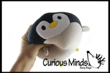 LAST CHANCE - LIMITED STOCK  - SALE - Chubby Plush Penguin Stuffed Animal Toy - Soft Squishy Roll Animal