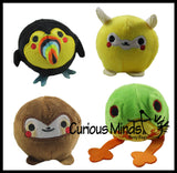3" Plush Animal Squishy Slow Rise Foam Stuffed Animals-  Sensory, Stress, Fidget Toy