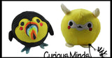 3" Plush Animal Squishy Slow Rise Foam Stuffed Animals-  Sensory, Stress, Fidget Toy