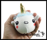 LAST CHANCE - LIMITED STOCK  - SALE - Unicorn Plush with Clip Squishy Slow Rise Foam Stuffed Animals-  Sensory, Stress, Fidget Emotions Self Regulation Toy