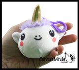 LAST CHANCE - LIMITED STOCK  - SALE - Unicorn Plush with Clip Squishy Slow Rise Foam Stuffed Animals-  Sensory, Stress, Fidget Emotions Self Regulation Toy