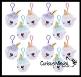 LAST CHANCE - LIMITED STOCK  - SALE - Unicorn Plush with Clip Squishy Slow Rise Foam Stuffed Animals-  Sensory, Stress, Fidget Emotions Self Regulation Toy