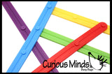 LAST CHANCE - LIMITED STOCK - Making Shapes with Plastic  Popsicle Sticks  Plastic Snap Together Sticks