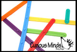 Problem Solving - Pattern Matching Busy Bag with Popsicle Sticks OR Plastic Sticks that snap together