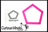 LAST CHANCE - LIMITED STOCK - Making Shapes with Plastic  Popsicle Sticks  Plastic Snap Together Sticks