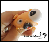 Pop Eye Dog -  Soft Doh Filled Stretch Ball - Ultra Squishy Relaxing Sensory Fidget Stress Toy