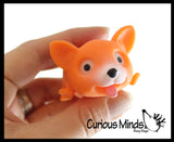 Pop Eye Dog -  Soft Doh Filled Stretch Ball - Ultra Squishy Relaxing Sensory Fidget Stress Toy